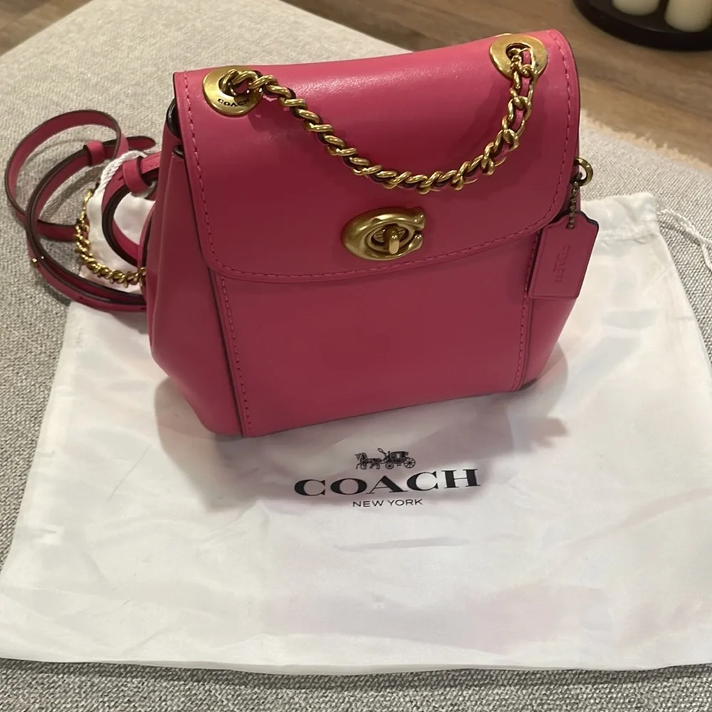 New! Coach Parker Leather Backpack - Picture 15 of 15